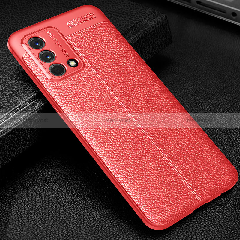 Soft Silicone Gel Leather Snap On Case Cover S01 for Oppo A95 4G