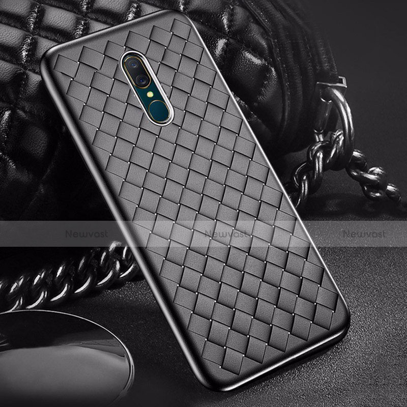 Soft Silicone Gel Leather Snap On Case Cover S01 for Oppo A9X