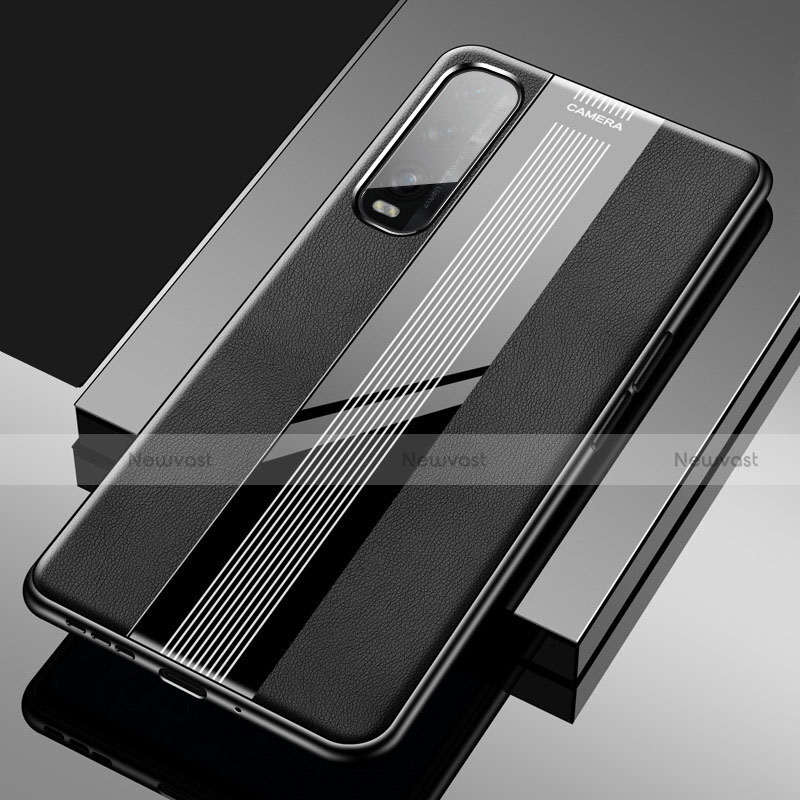 Soft Silicone Gel Leather Snap On Case Cover S01 for Oppo Find X2