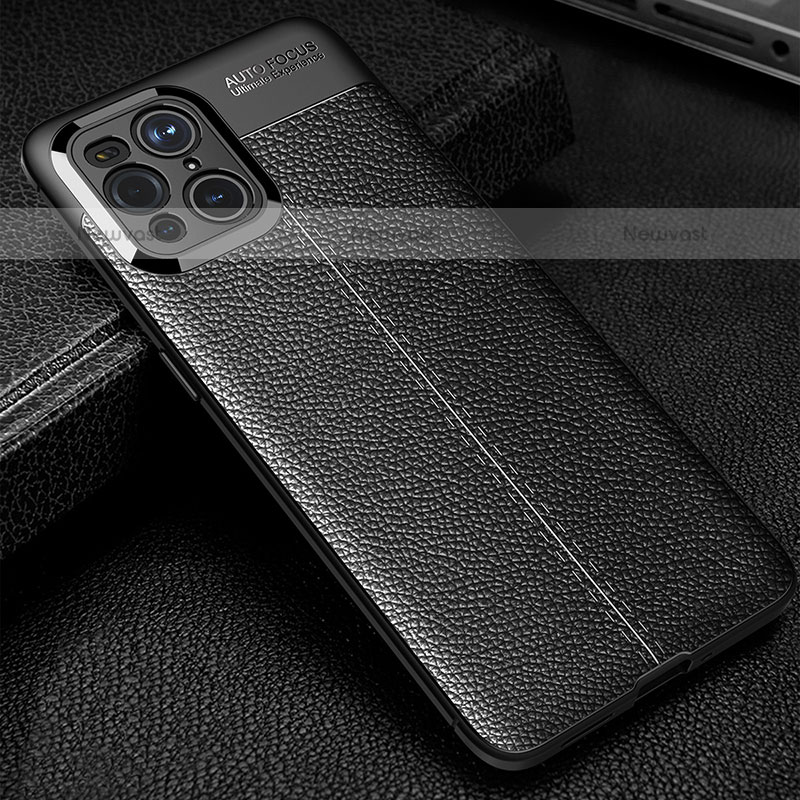 Soft Silicone Gel Leather Snap On Case Cover S01 for Oppo Find X3 Pro 5G