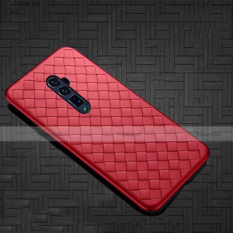 Soft Silicone Gel Leather Snap On Case Cover S01 for Oppo Reno 10X Zoom
