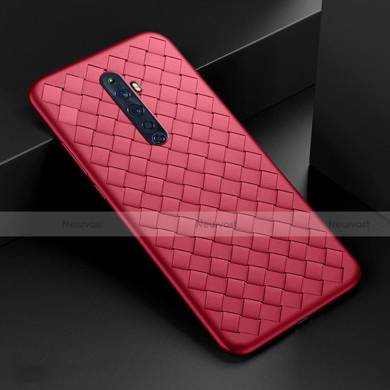 Soft Silicone Gel Leather Snap On Case Cover S01 for Oppo Reno2 Z