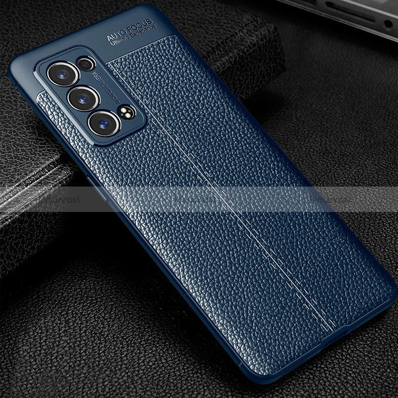 Soft Silicone Gel Leather Snap On Case Cover S01 for Oppo Reno6 Pro 5G