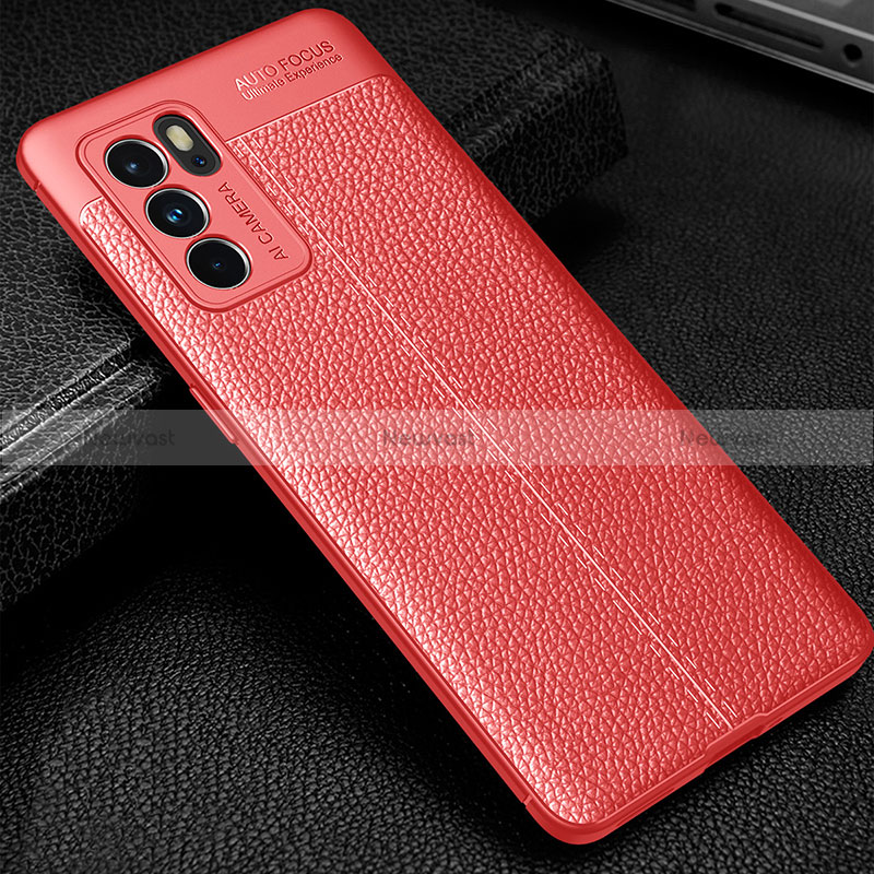 Soft Silicone Gel Leather Snap On Case Cover S01 for Oppo Reno6 Pro 5G India