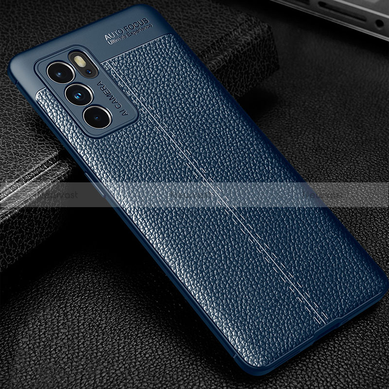 Soft Silicone Gel Leather Snap On Case Cover S01 for Oppo Reno6 Pro 5G India