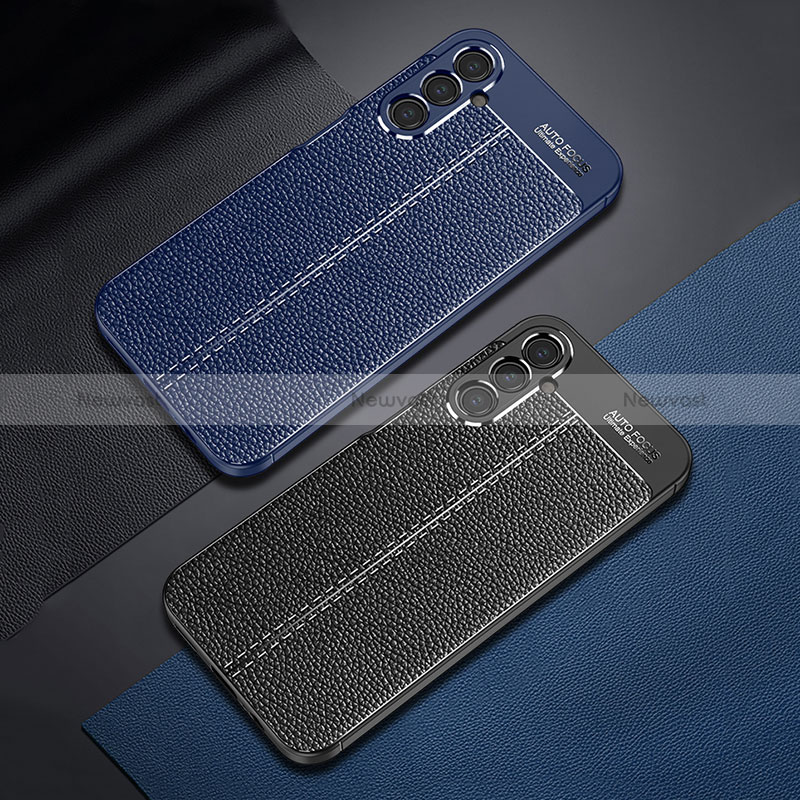 Soft Silicone Gel Leather Snap On Case Cover S01 for Samsung Galaxy A14 5G