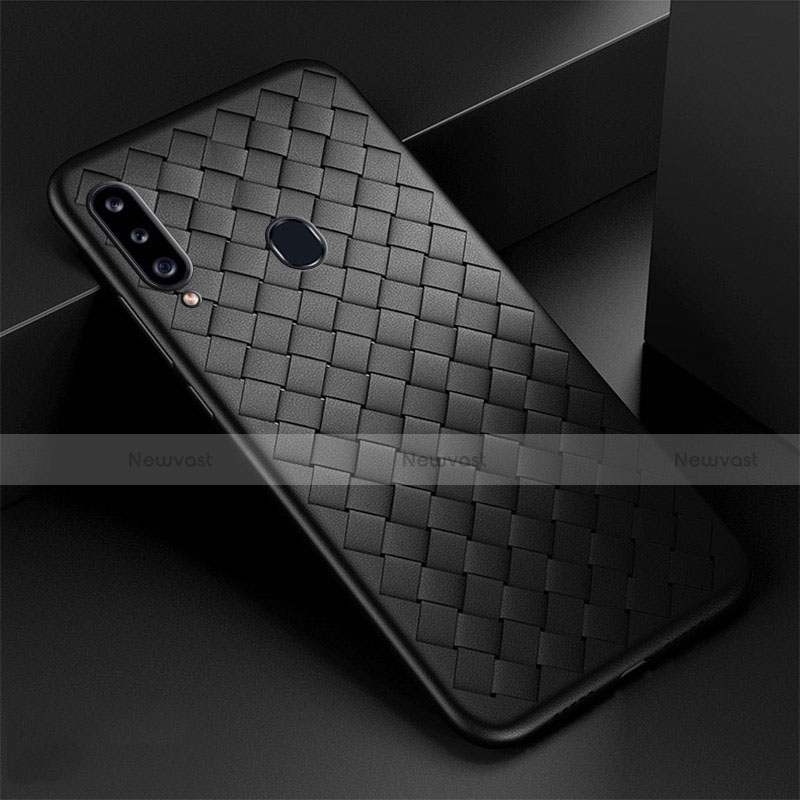 Soft Silicone Gel Leather Snap On Case Cover S01 for Samsung Galaxy A20s