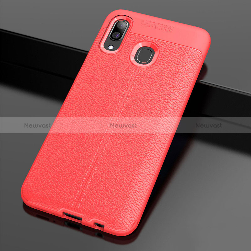 Soft Silicone Gel Leather Snap On Case Cover S01 for Samsung Galaxy M10S