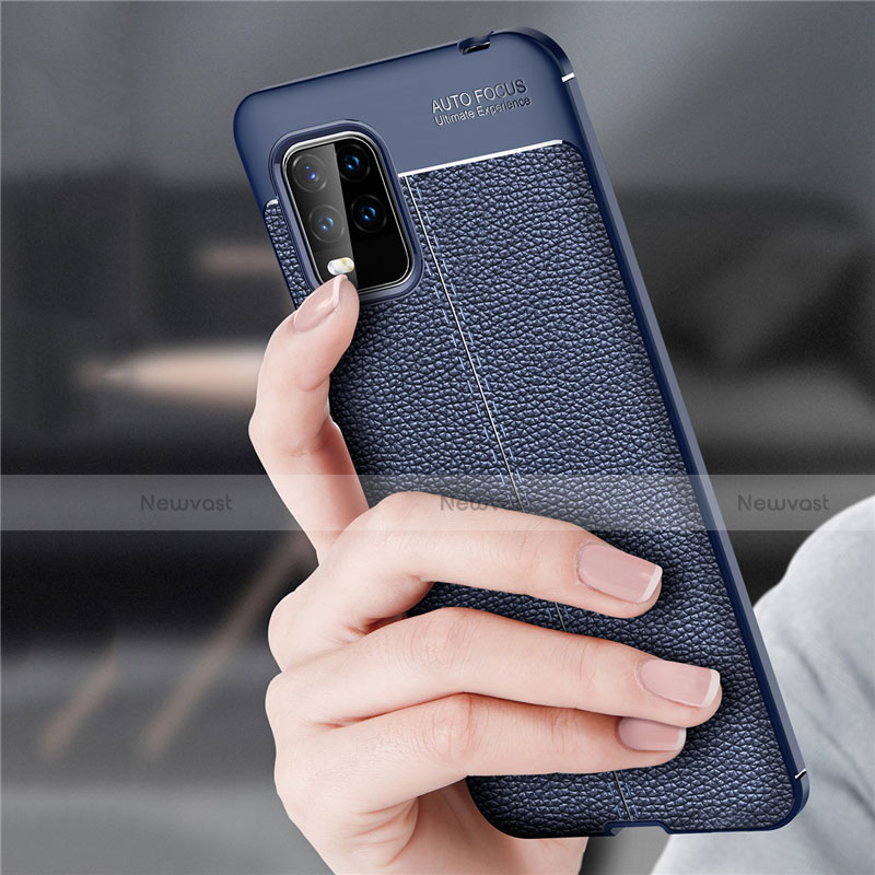 Soft Silicone Gel Leather Snap On Case Cover S01 for Xiaomi Mi 10 Lite