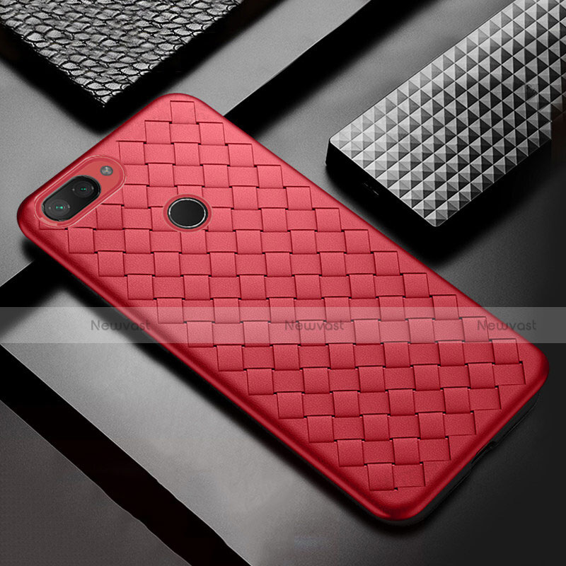 Soft Silicone Gel Leather Snap On Case Cover S01 for Xiaomi Mi 8 Lite