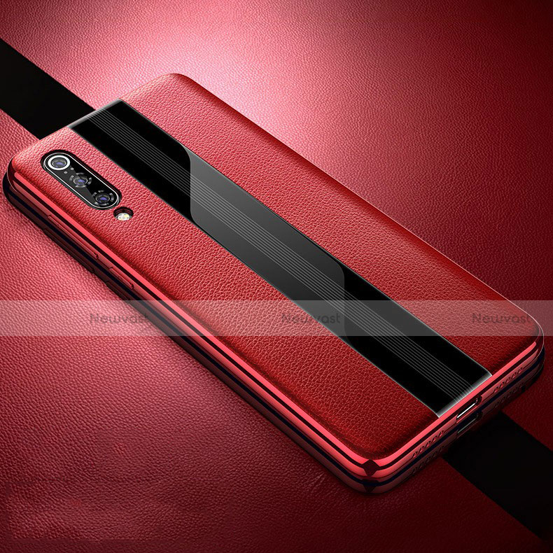 Soft Silicone Gel Leather Snap On Case Cover S01 for Xiaomi Mi 9 Pro Red