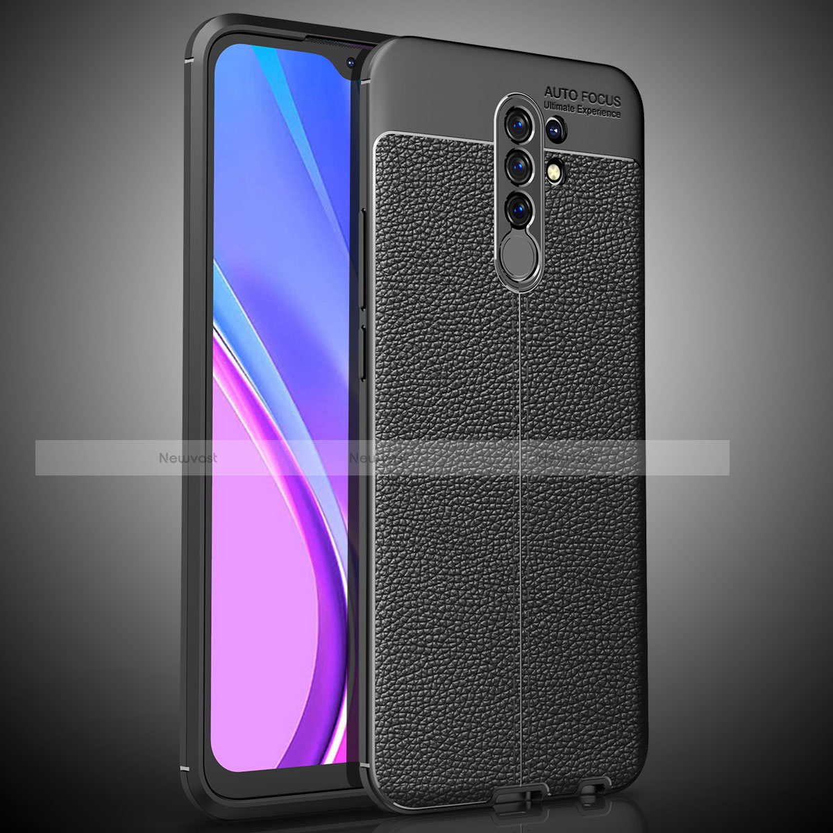 Soft Silicone Gel Leather Snap On Case Cover S01 for Xiaomi Redmi 9