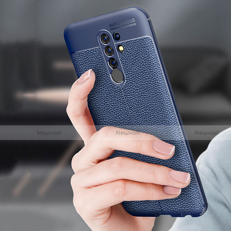 Soft Silicone Gel Leather Snap On Case Cover S01 for Xiaomi Redmi 9