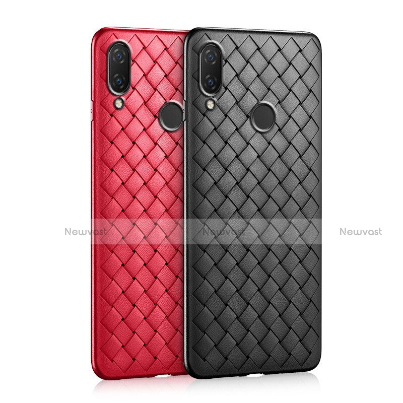 Soft Silicone Gel Leather Snap On Case Cover S01 for Xiaomi Redmi Note 7 Pro