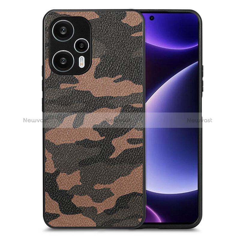 Soft Silicone Gel Leather Snap On Case Cover S01D for Xiaomi Poco F5 5G