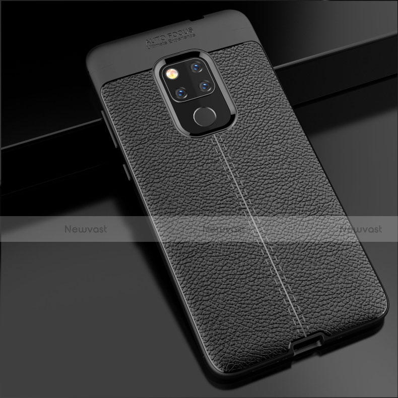 Soft Silicone Gel Leather Snap On Case Cover S02 for Huawei Mate 20