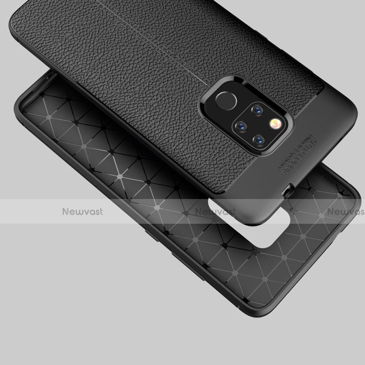 Soft Silicone Gel Leather Snap On Case Cover S02 for Huawei Mate 20
