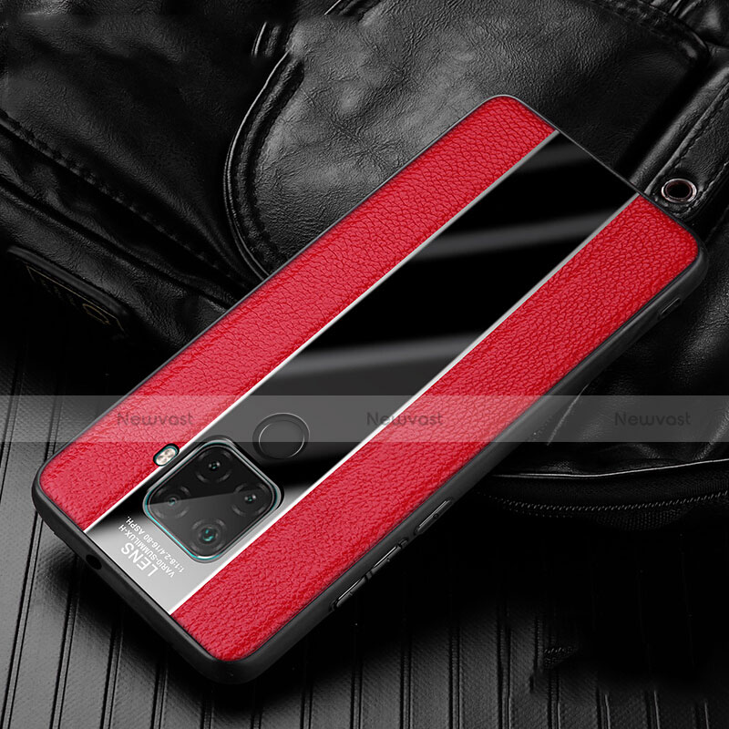 Soft Silicone Gel Leather Snap On Case Cover S02 for Huawei Mate 30 Lite