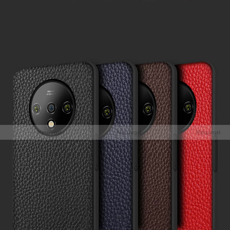 Soft Silicone Gel Leather Snap On Case Cover S02 for OnePlus 7T