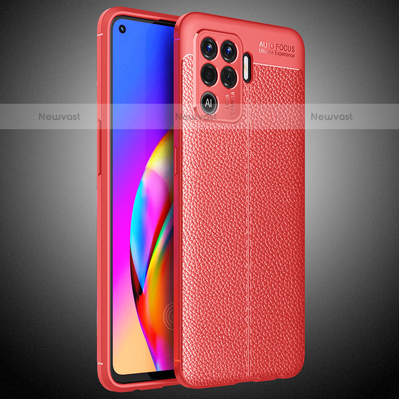 Soft Silicone Gel Leather Snap On Case Cover S02 for Oppo A94 4G