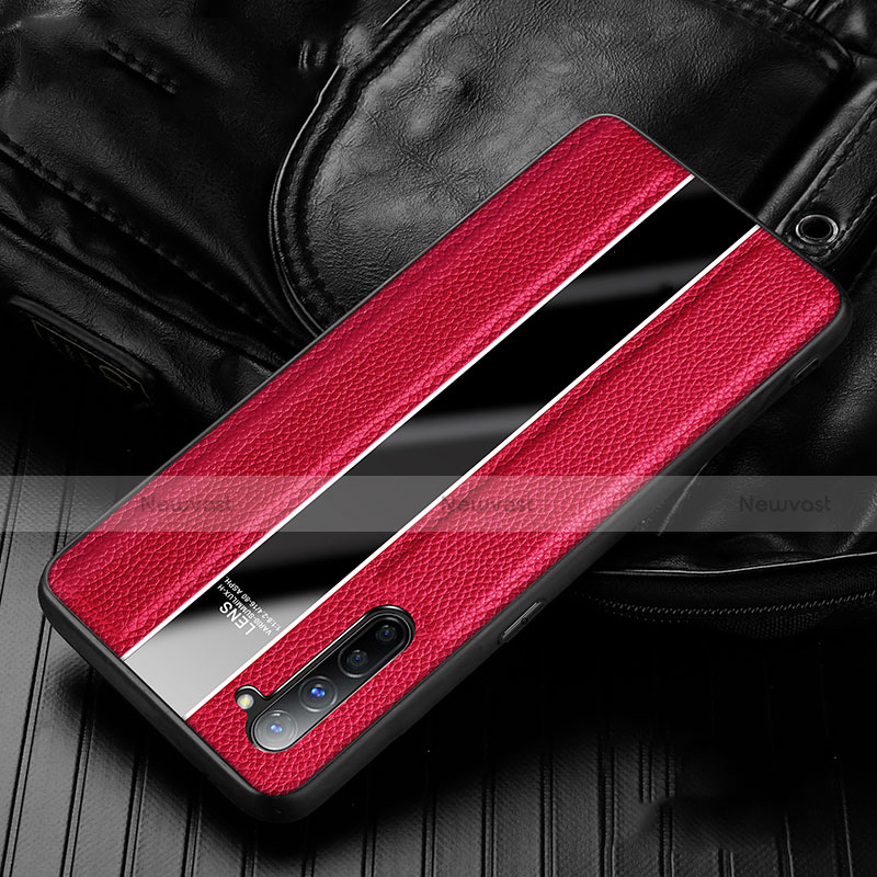 Soft Silicone Gel Leather Snap On Case Cover S02 for Oppo F15