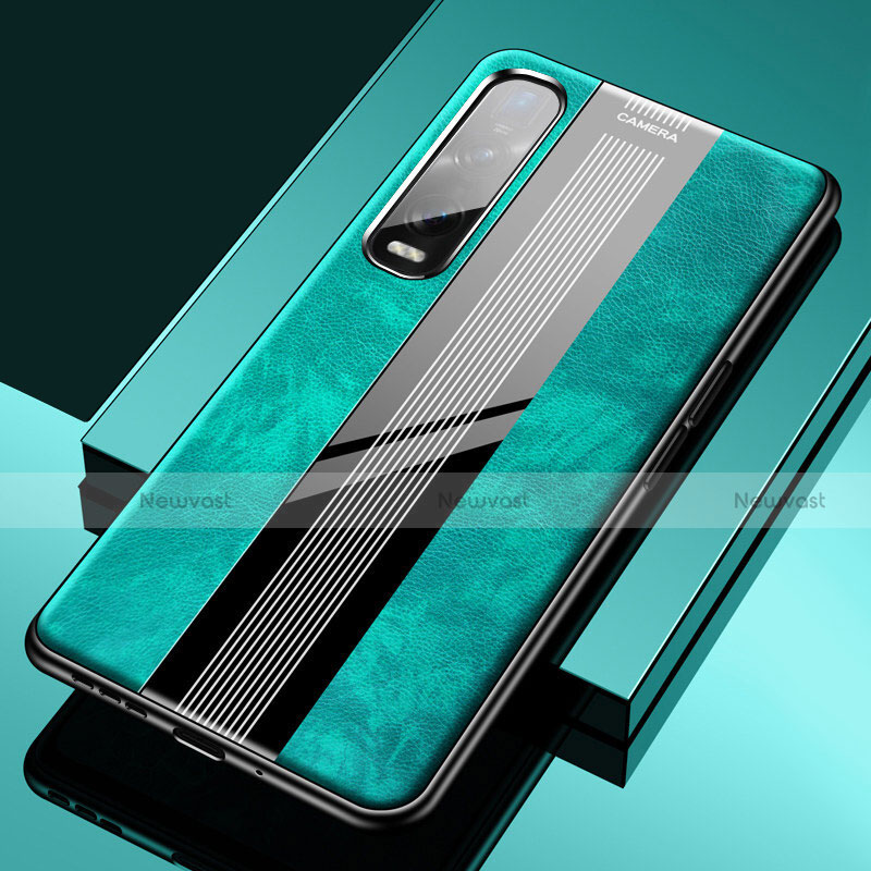 Soft Silicone Gel Leather Snap On Case Cover S02 for Oppo Find X2 Pro