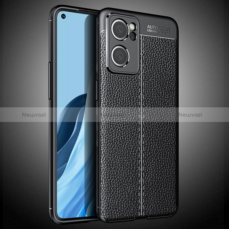 Soft Silicone Gel Leather Snap On Case Cover S02 for Oppo Reno7 SE 5G