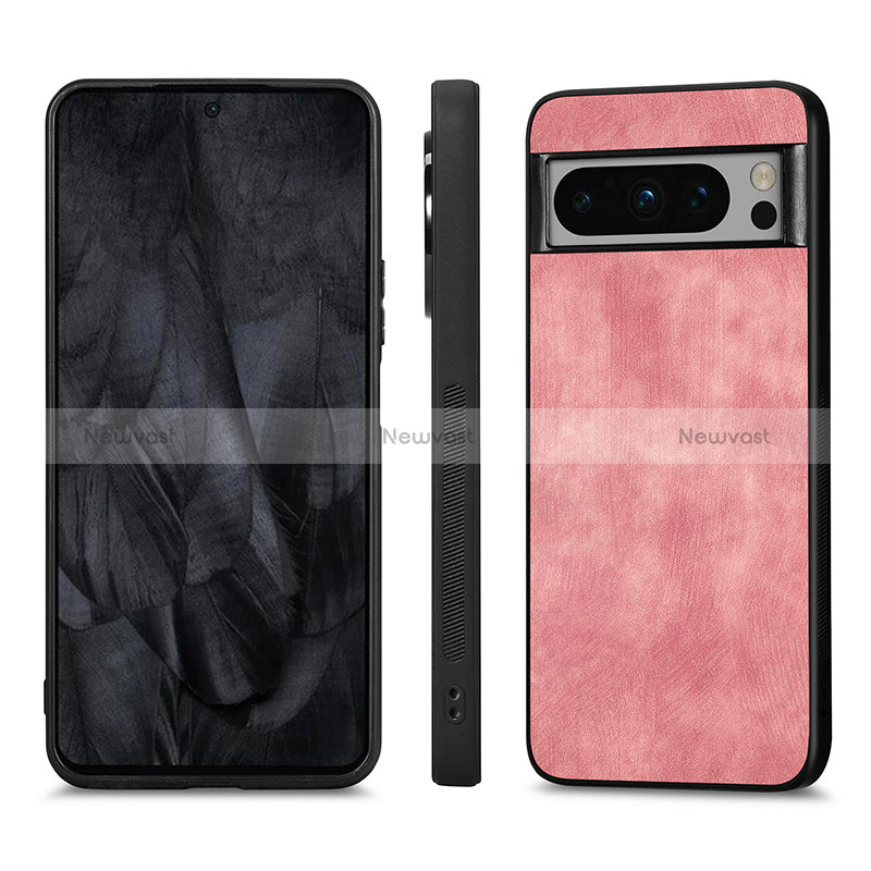Soft Silicone Gel Leather Snap On Case Cover S02D for Google Pixel 8 Pro 5G