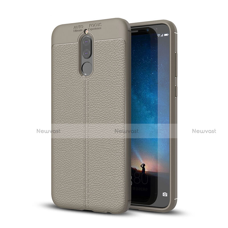 Soft Silicone Gel Leather Snap On Case Cover S03 for Huawei G10 Gray