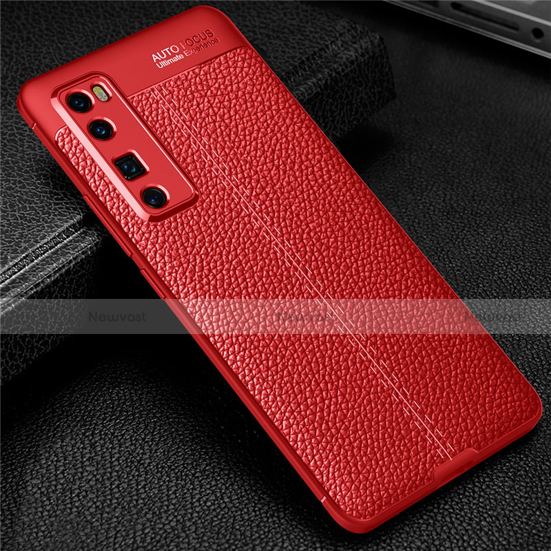 Soft Silicone Gel Leather Snap On Case Cover S03 for Huawei Nova 7 Pro 5G