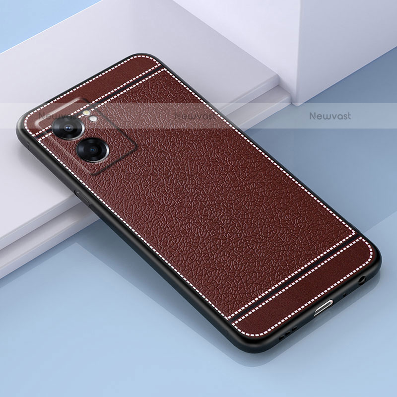 Soft Silicone Gel Leather Snap On Case Cover S03 for OnePlus Nord N300 5G