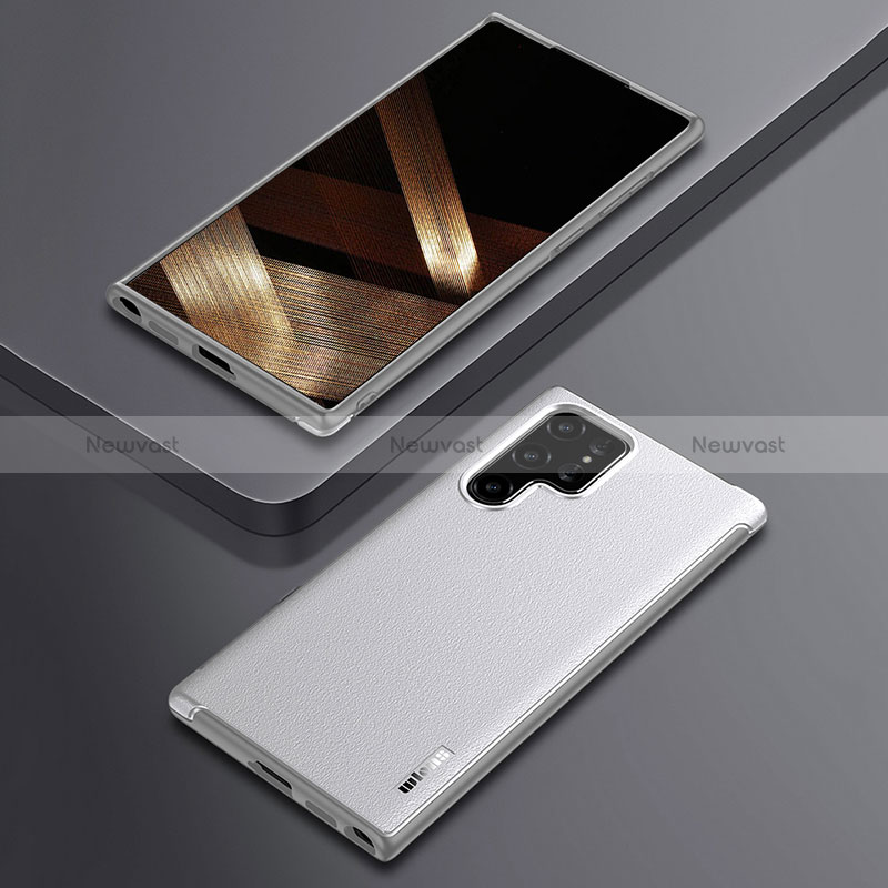 Soft Silicone Gel Leather Snap On Case Cover S03 for Samsung Galaxy S24 Ultra 5G