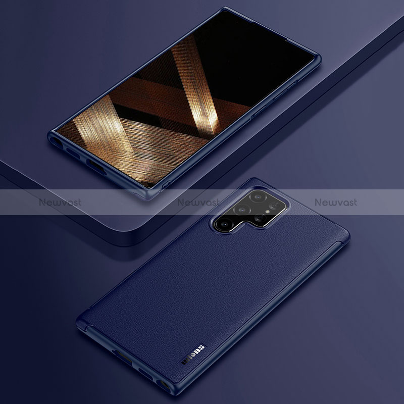 Soft Silicone Gel Leather Snap On Case Cover S03 for Samsung Galaxy S24 Ultra 5G