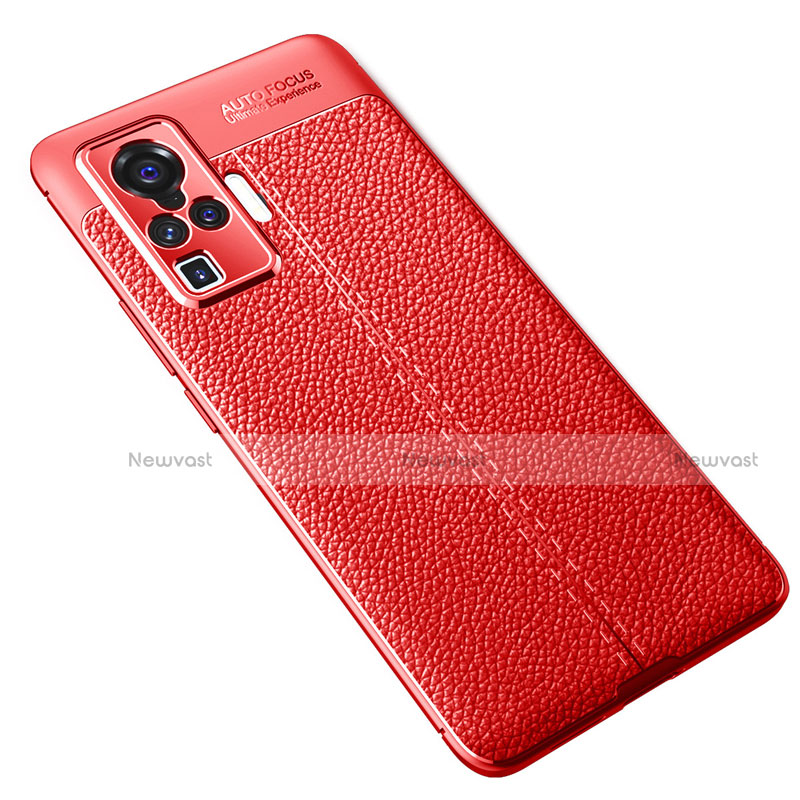 Soft Silicone Gel Leather Snap On Case Cover S03 for Vivo X50 Pro 5G