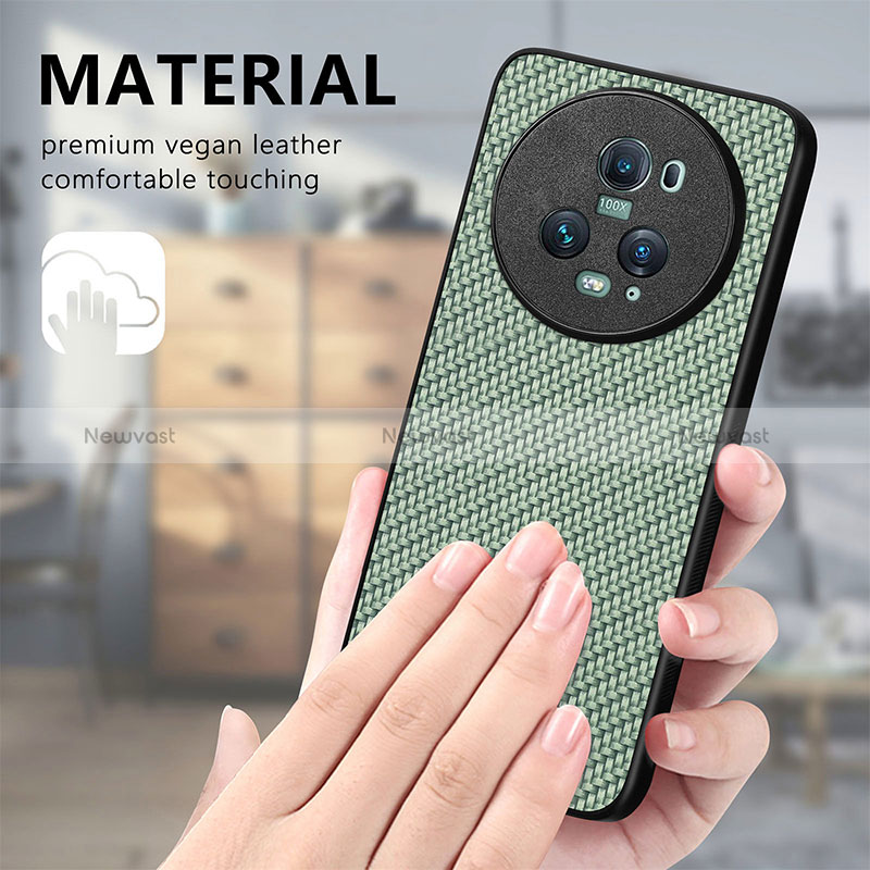 Soft Silicone Gel Leather Snap On Case Cover S03D for Huawei Honor Magic5 Pro 5G