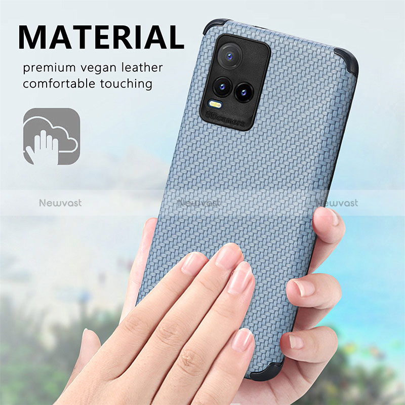Soft Silicone Gel Leather Snap On Case Cover S03D for Vivo Y21t