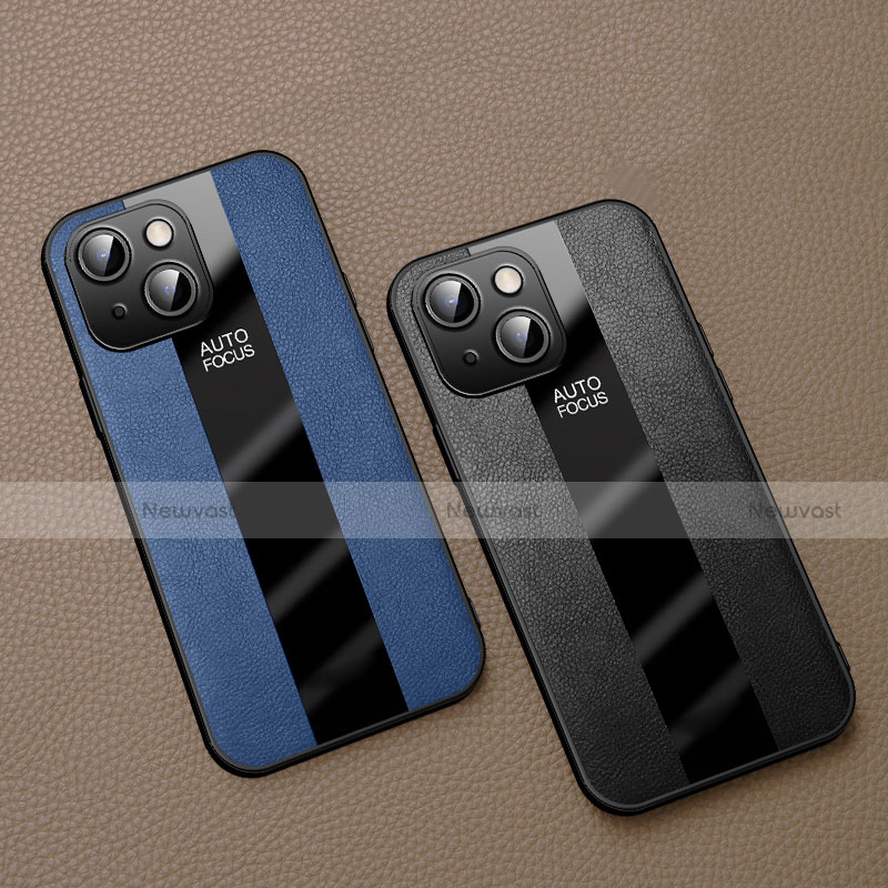 Soft Silicone Gel Leather Snap On Case Cover S04 for Apple iPhone 13 Mini