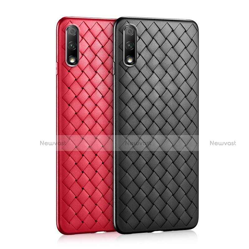 Soft Silicone Gel Leather Snap On Case Cover S04 for Huawei Honor 9X