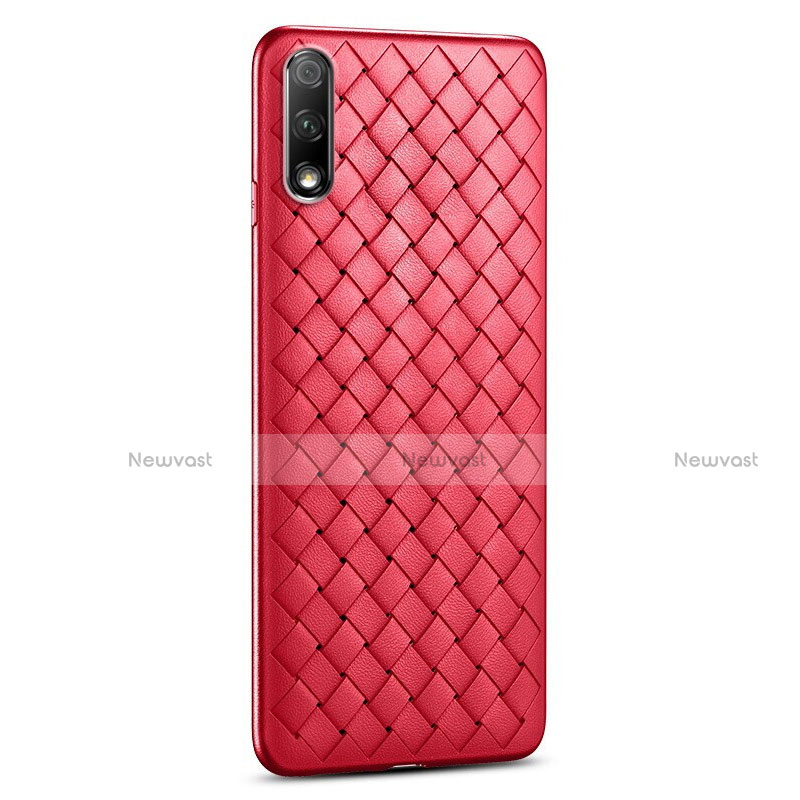 Soft Silicone Gel Leather Snap On Case Cover S04 for Huawei Honor 9X