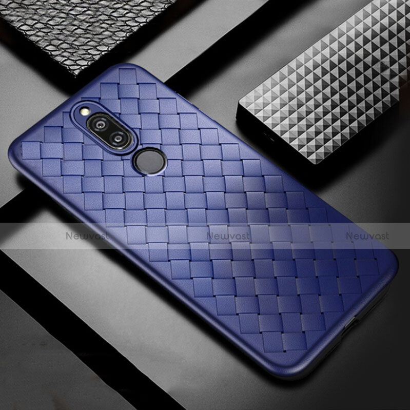 Soft Silicone Gel Leather Snap On Case Cover S04 for Huawei Mate 10 Lite