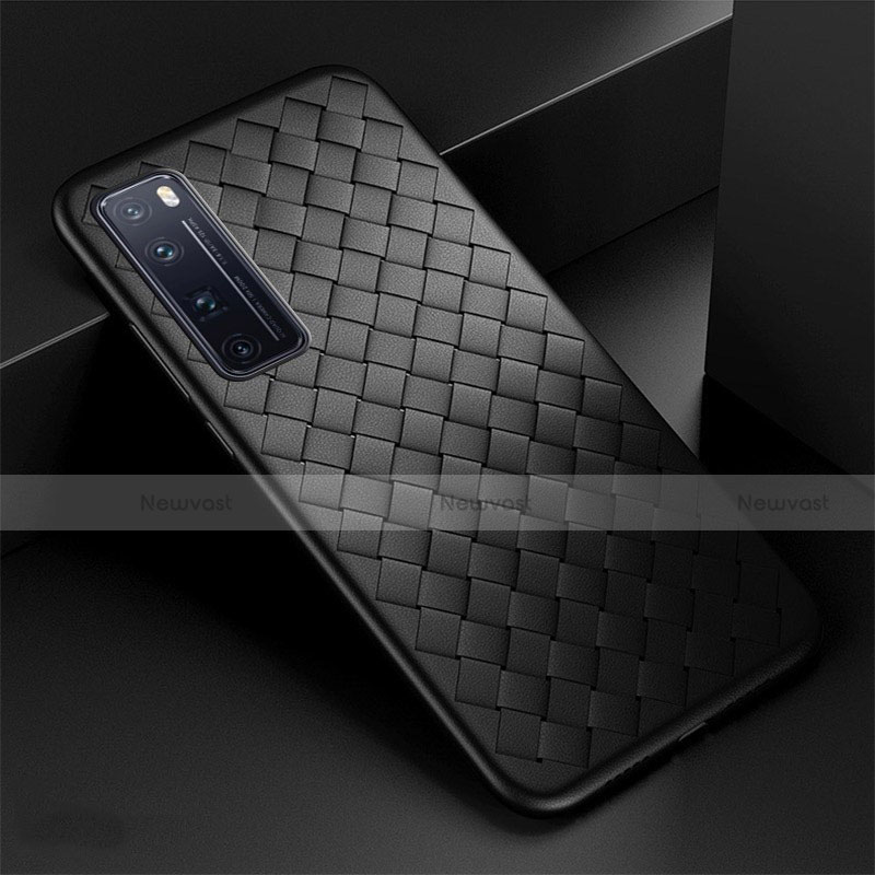 Soft Silicone Gel Leather Snap On Case Cover S04 for Huawei Nova 7 Pro 5G