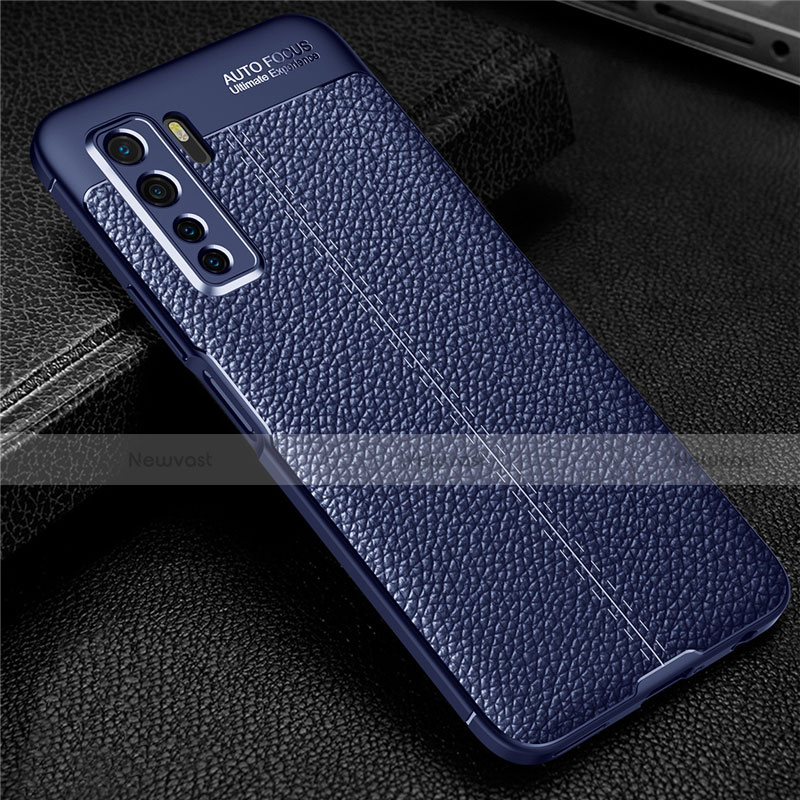 Soft Silicone Gel Leather Snap On Case Cover S04 for Huawei P40 Lite 5G