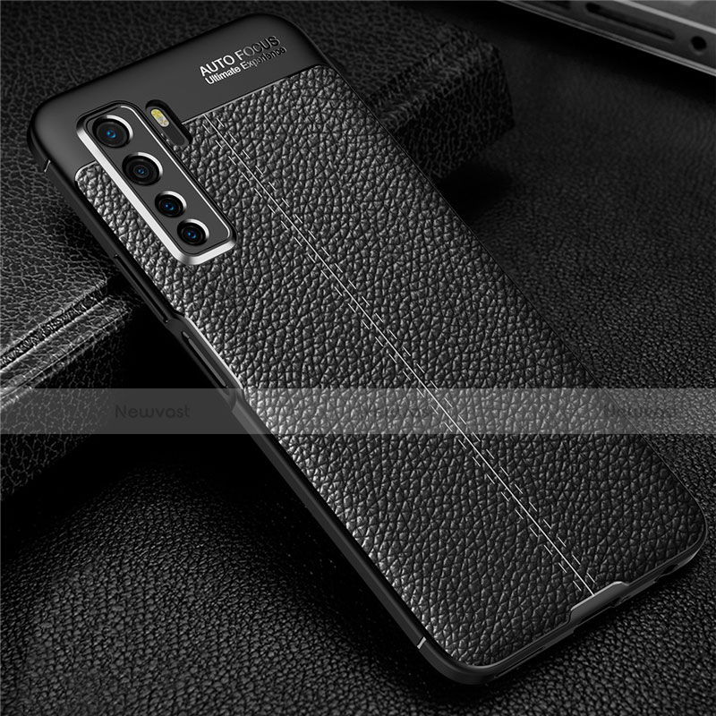 Soft Silicone Gel Leather Snap On Case Cover S04 for Huawei P40 Lite 5G