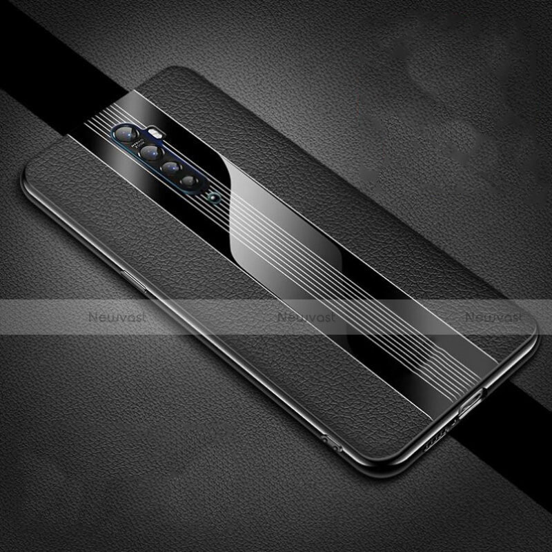 Soft Silicone Gel Leather Snap On Case Cover S04 for Oppo Reno2