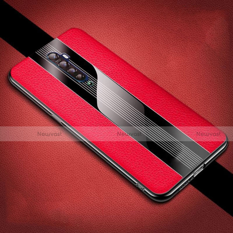 Soft Silicone Gel Leather Snap On Case Cover S04 for Oppo Reno2