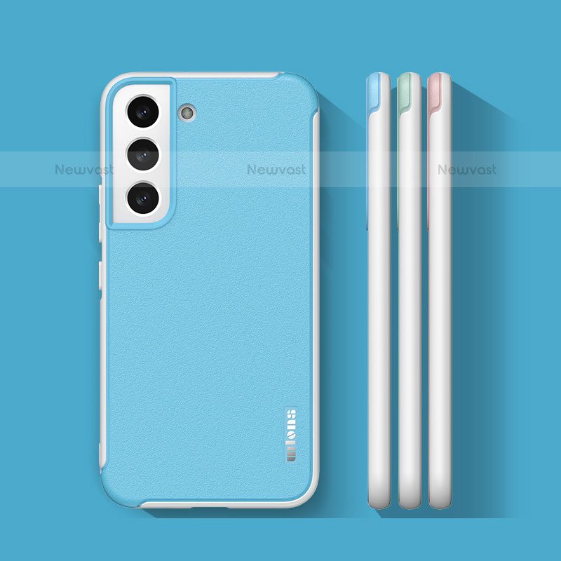 Soft Silicone Gel Leather Snap On Case Cover S04 for Samsung Galaxy S21 Plus 5G