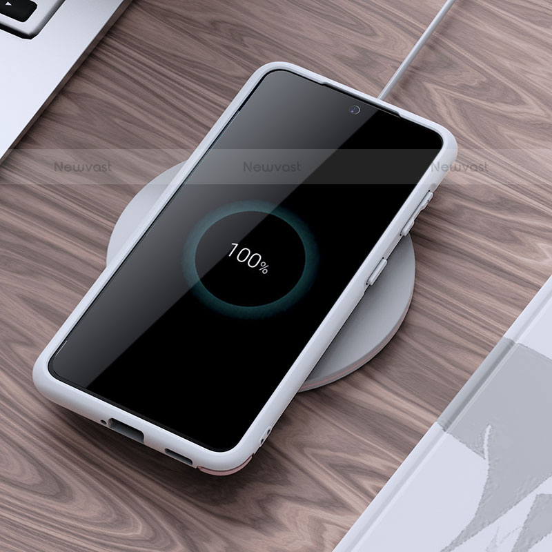 Soft Silicone Gel Leather Snap On Case Cover S04 for Samsung Galaxy S21 Plus 5G