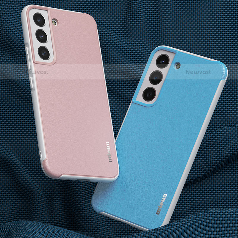 Soft Silicone Gel Leather Snap On Case Cover S04 for Samsung Galaxy S21 Plus 5G