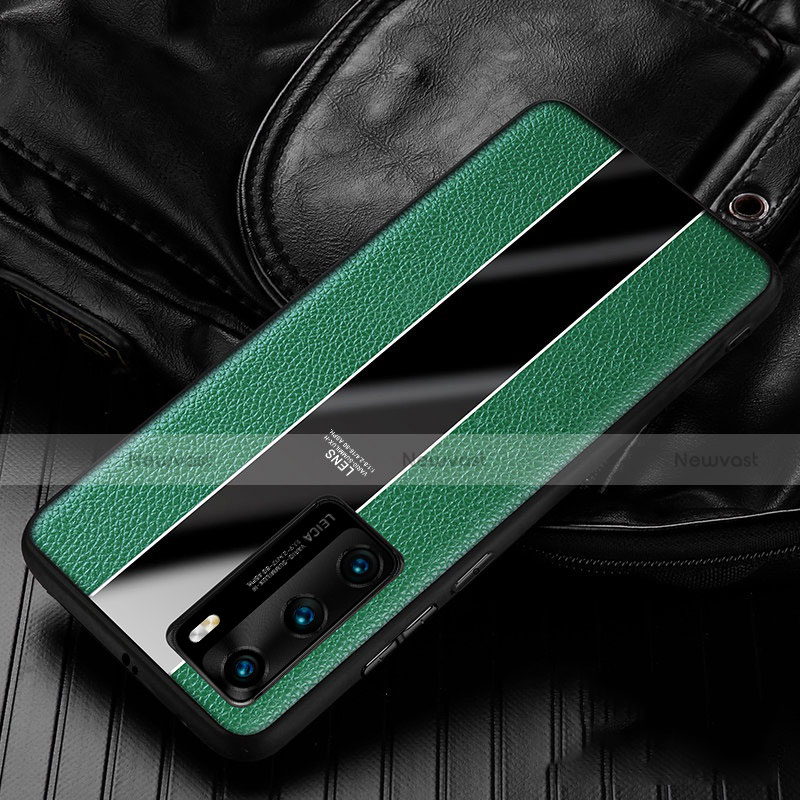 Soft Silicone Gel Leather Snap On Case Cover S05 for Huawei P40