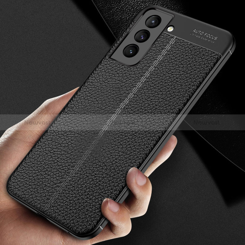 Soft Silicone Gel Leather Snap On Case Cover S06 for Samsung Galaxy S22 Plus 5G